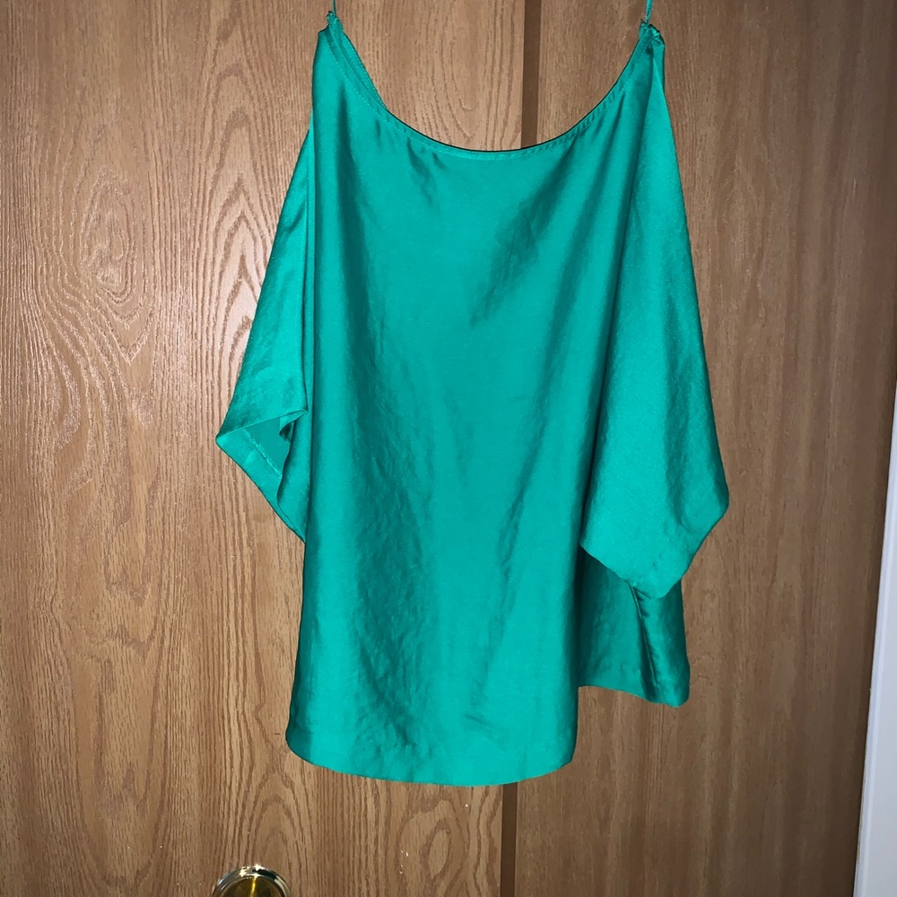 Satin Green Top